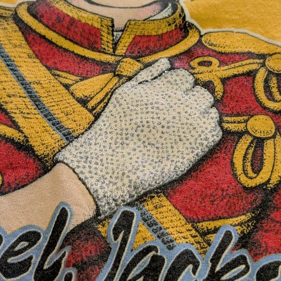 1984 Michael Jackson Sparkly Glove Screen Stars Single Stitch T-Shirt - Size Tag - Picture 4 of 6